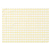 Chic Retro Sunny Yellow Gingham Pattern Spring  テーブルクロス (正面(横))
