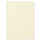 Chic Retro Sunny Yellow Gingham Pattern Spring  テーブルクロス (正面)