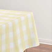 Chic Retro Sunny Yellow Gingham Pattern Spring  テーブルクロス (インサイチュ)