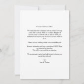 Chic Romantic 3 Photos Wedding Trendy Engagement セーブザデート (裏面)