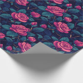 Chic Rose Botanical Wrapping Paper ラッピングペーパー (角)