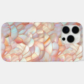Chic rose gold iridescent mother of pearl Case-Mate iPhoneケース (裏面 (横))