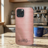 Chic Rose Gold Metallic Phone Case Case-Mate iPhoneケース