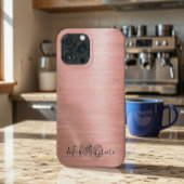 Chic Rose Gold Metallic Phone Case Case-Mate iPhoneケース