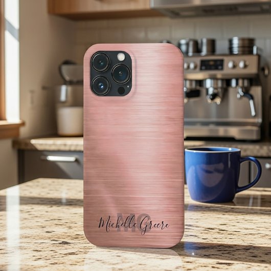 Chic Rose Gold Metallic Phone Case Case-Mate iPhoneケース