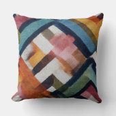  Chic rustic modern abstract throw pillows クッション (正面)