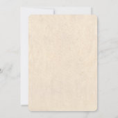 Chic Rustic Watercolor Floral Canvas Wedding 招待状 (裏面)