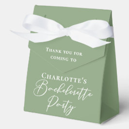 Chic Sage Green Bachelorette Party Personalized フェイバーボックス
