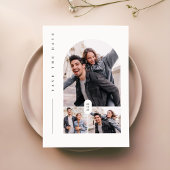 Chic Save the Date、Photo Minimalist Save the Date 招待状