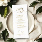 Chic Scriptのメ食べニュー結婚カードでプレートしよう メニュー