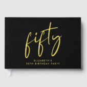 Chic Script 50th Birthday Party ゲストブック (正面)