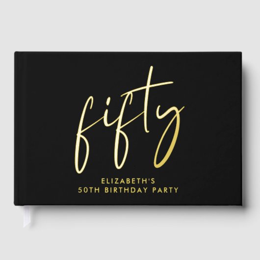 Chic Script 50th Birthday Party ゲストブック (正面)