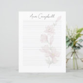 Chic Script Name Custom Monogram Writing Paper (スタンド正面)