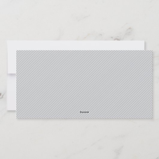 Chic Script Panoramic New Year Holiday Photo Card シーズンカード (裏面)