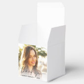 Chic Script Photo Graduation Party Thank You フェイバーボックス (オープン)