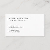 Chic Seqin Dusty Blue Silver名モダン刺 名刺 (裏面)