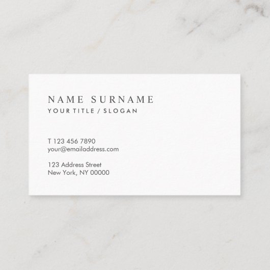 Chic Seqin Dusty Blue Silver名モダン刺 名刺 (裏面)