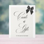 Chic 'She's Tying the Knot Black Bow cards & gifts アクリルサイン (ニュートラル)