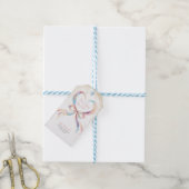 Chic She's Tying The Knot Pink Bow Bridal Shower  ギフトタグ (より糸付き)