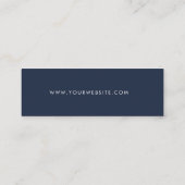 Chic Signature Script Blue Hang Tag スキニー名刺 (裏面)