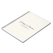 Chic Signature Script Monogram Business ノートブック (左側)