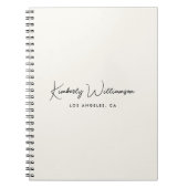 Chic Signature Script Monogram Business ノートブック (正面)