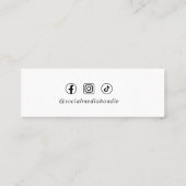 Chic Signature Script Personalized Hang Tag スキニー名刺 (裏面)