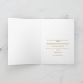 Chic Snowflakes Frame Modern Elegant Christmas シーズンカード (内部)