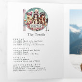 Chic Social Club Après Ski Bachelorette Weekend 三つ折り招待状 (内部最初)