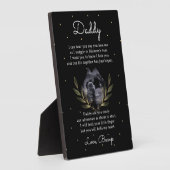 Chic Sophisticated Bump to Daddy Poem フォトプラーク (側面)