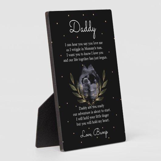 Chic Sophisticated Bump to Daddy Poem フォトプラーク (側面)