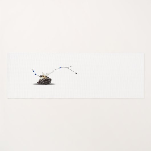 Chic stylish white coastal seashell beach ヨガマット (正面(横))