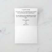 Chic Sweet 16 Rose Gold Glitter Thank You サンキューカード (内部)