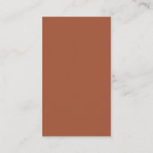 Chic Terracotta Baby Shower Registry QR Code エンクロージャーカード (裏面)