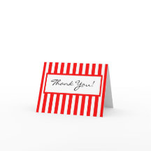 CHIC THANK YOU NOTE_01赤/白のストライプ