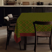 Chic Thanksgiving Tartan Tablecloth Rustic Fall テーブルクロス