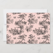 CHIC TOILEベビーシャワー招待状-ピンク 招待状 (裏面)