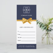 Chic Trendy Business Personalized Gift Certificate (スタンド正面)