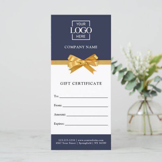 Chic Trendy Business Personalized Gift Certificate (スタンド正面)