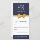 Chic Trendy Business Personalized Gift Certificate (正面)