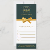 Chic Trendy Business Personalized Gift Certificate (正面)