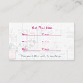 Chic Tropical Ipanema Hair Salo Appointment Card & 名刺 (裏面)
