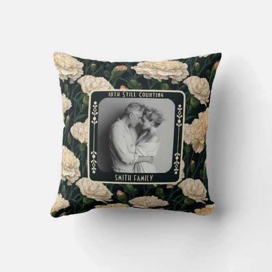 Chic True Love 25Th Anniversary Throw Pillow クッション (裏面)