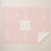 Chic Typography Happy Mother’s Day Personalized  シェルパブランケット (正面(横))
