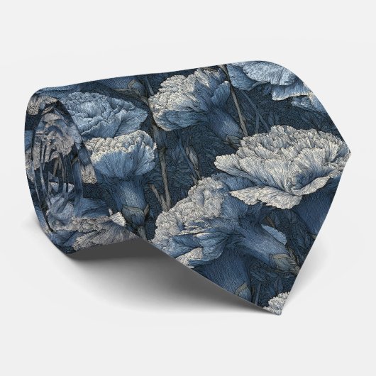 Chic Valentine Gifts For Husband Carnation ネクタイ (ロール)