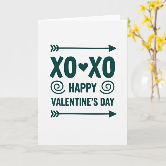 Chic Valentines Day Card カード (黄色い花)