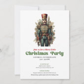 Chic Victorian Christmas Nutcracker Party Invites 招待状 (正面)