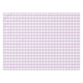 Chic Vintage Pastel Purple Gingham Pattern Spring  テーブルクロス (正面(横))