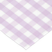 Chic Vintage Pastel Purple Gingham Pattern Spring  テーブルクロス (アングル)