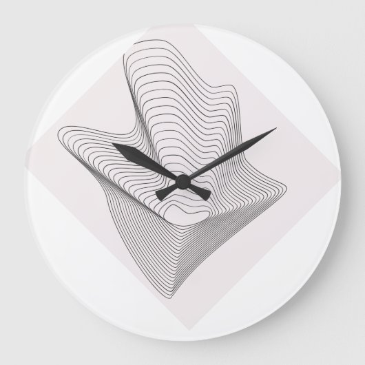 Chic Wall Clock – Elegant Modern Timepiece for Sty ラージ壁時計 (正面)